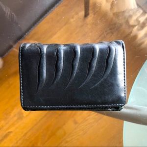 Alexander McQueen leather embossed cardholder